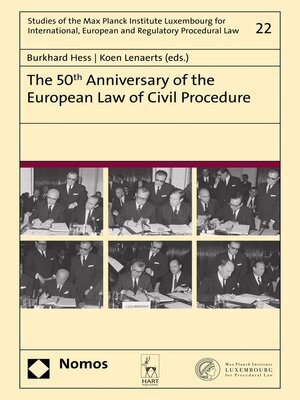 cover image of The 50th Anniversary of the European Law of Civil Procedure